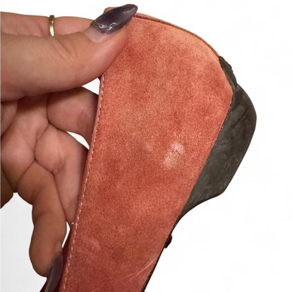 Coach Lydia Pink Suede Loafers with Bow and faux diamond accents - Picture 7 of 12